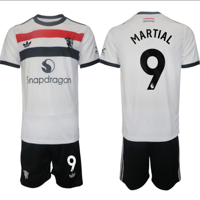 Men 2024-2025 Club Manchester United away white 9 Soccer Jersey